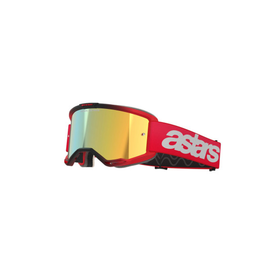 Masque cross Alpinestars Vision 5 Blaze - Rouge écran iridium Or