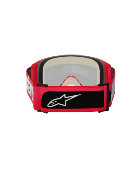 Masque cross Alpinestars Vision 5 Blaze - Rouge écran iridium Or