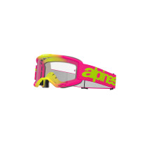 Masque cross Alpinestars Vision 5 Wordmark - Rose Jaune fluo écran clair 2