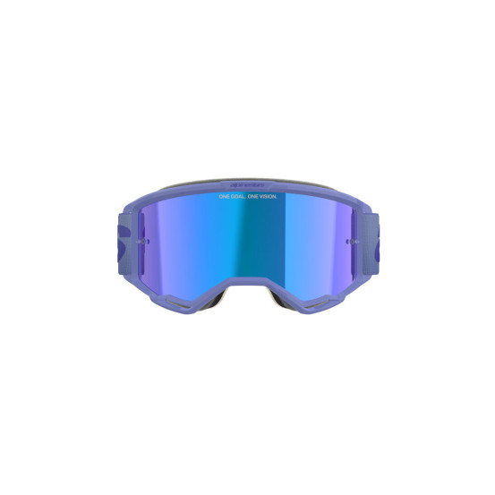 Masque cross Alpinestars Vision 5 Wordmark - Violet écran iridium Bleu