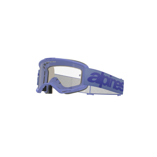 Masque cross Alpinestars Vision 5 Wordmark - Violet écran clair