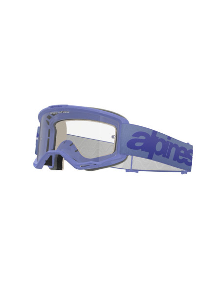 Masque cross Alpinestars Vision 5 Wordmark - Violet écran clair