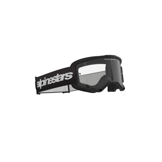 Masque cross Alpinestars Vision 3 Wordmark - Noir écran clair