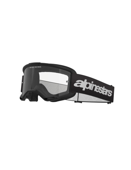 Masque cross Alpinestars Vision 3 Wordmark - Noir écran clair