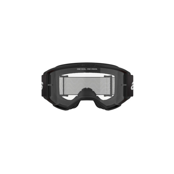 Masque cross Alpinestars Vision 3 Wordmark - Noir écran clair