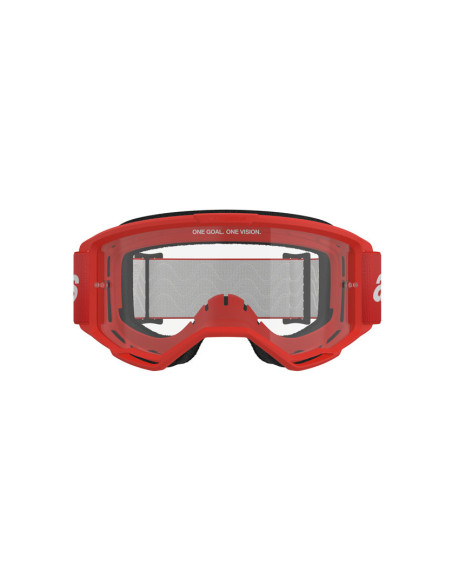 Masque cross Alpinestars Vision 3 Wordmark - Rouge écran clair