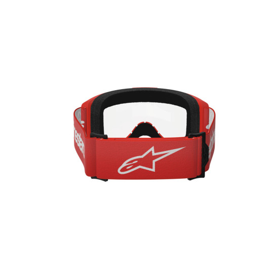 Masque cross Alpinestars Vision 3 Wordmark - Rouge écran clair