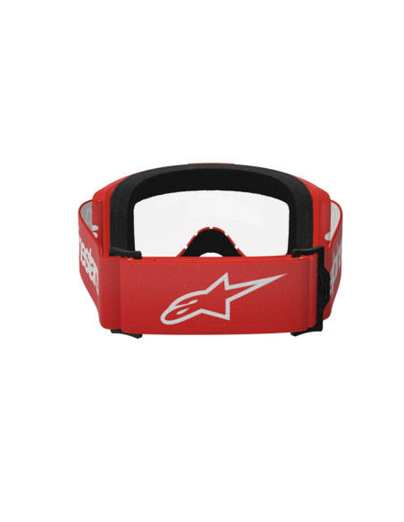 Masque cross Alpinestars Vision 3 Wordmark - Rouge écran clair