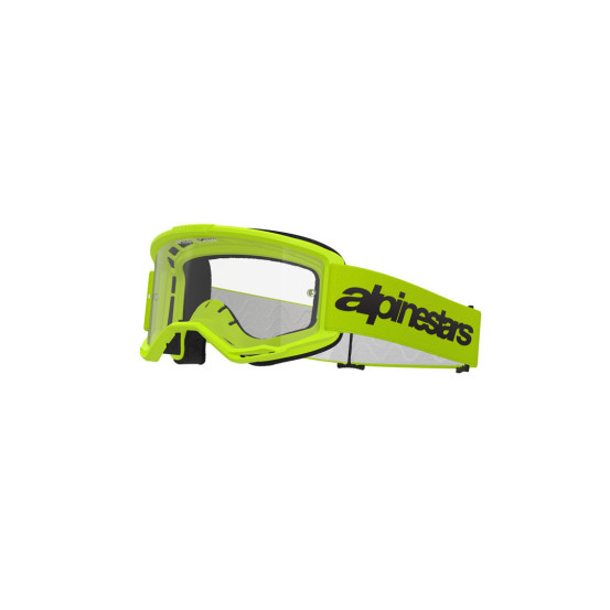 Masque cross Alpinestars Vision 3 Wordmark - Jaune fluo écran clair