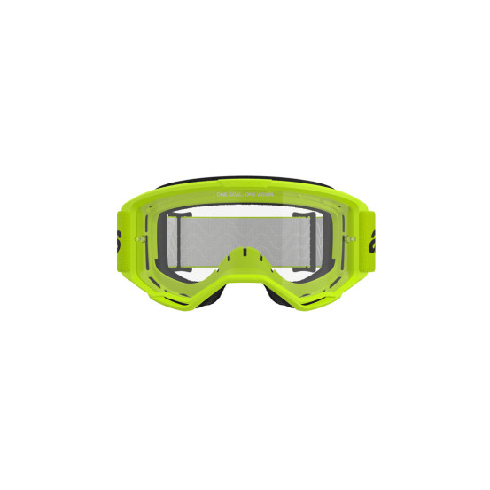Masque cross Alpinestars Vision 3 Wordmark - Jaune fluo écran clair
