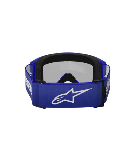 Masque cross Alpinestars Vision 3 Wordmark - Bleu écran iridium Argent