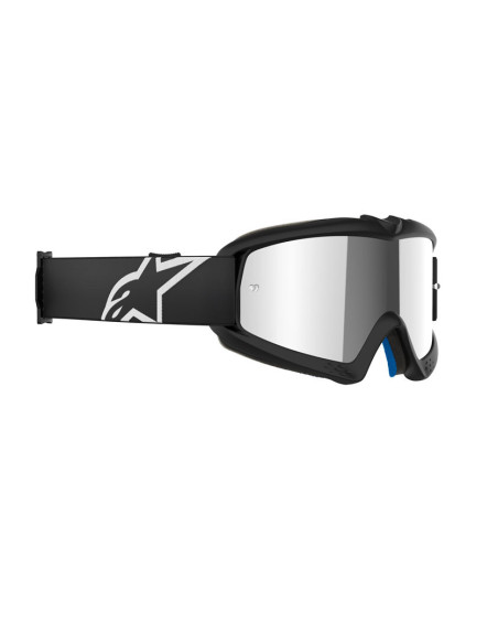 Masque cross enfant Alpinestars Vision Corp - Noir écran iridium Argent