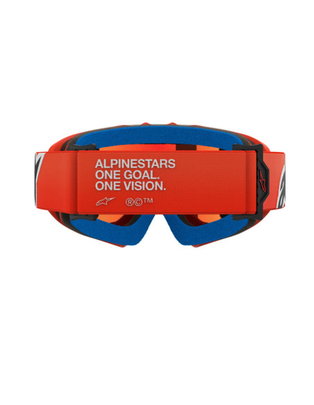 Masque cross enfant Alpinestars Vision Corp - Orange écran iridium Rouge