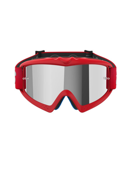 Masque cross enfant Alpinestars Vision Blaze - Rouge écran iridium Argent