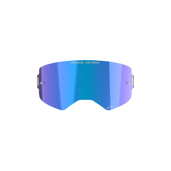 Ecran masque cross Alpinestars Supertech - Iridium Bleu