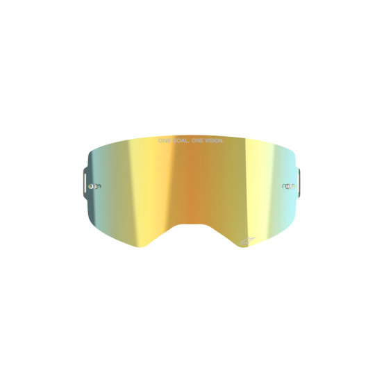 Ecran masque cross Alpinestars Supertech - Iridium Or