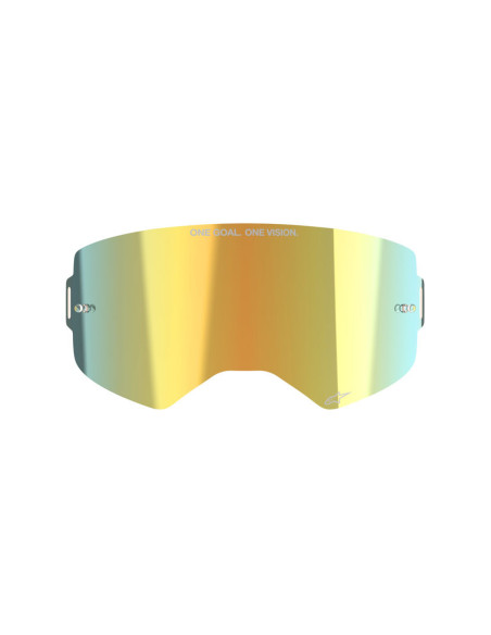 Ecran masque cross Alpinestars Supertech - Iridium Or