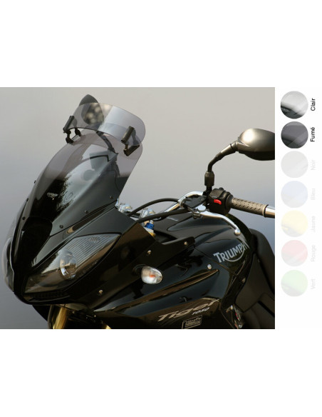Bulle MRA Vario TRIUMPH 1050 Tiger,SE,SPORT 2006-2014 réglable inclinaison