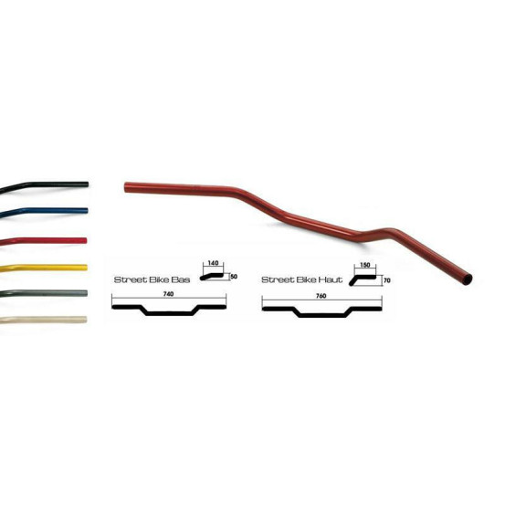 Guidon LSL Street Bike haut Ø22mm