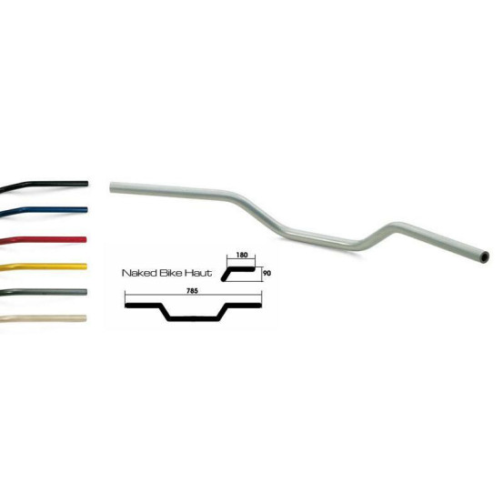 Guidon LSL Naked Bike haut Ø22mm