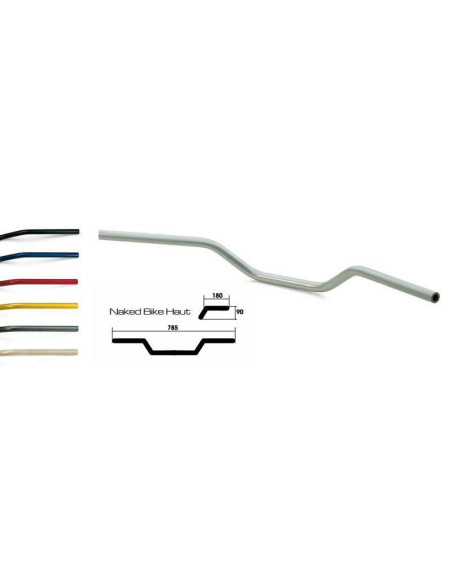 Guidon LSL Naked Bike haut Ø22mm