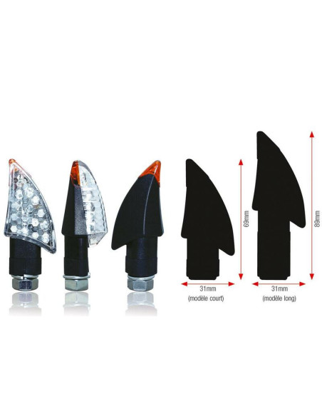 Clignotants universels BLADE LEDS (la paire)