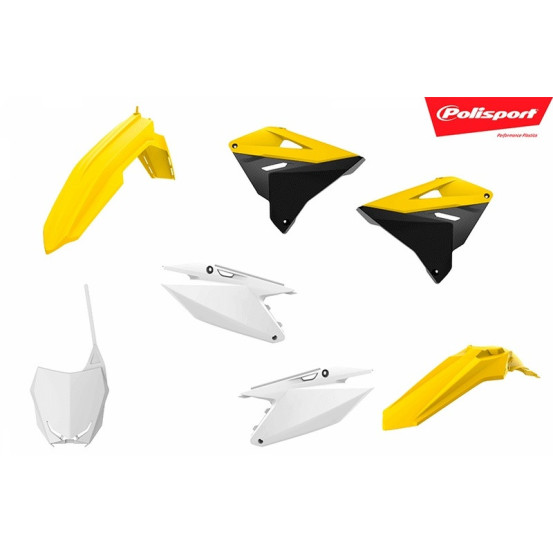 Kit plastiques Polisport Restylé SUZUKI 125/250 RM 2001-2008