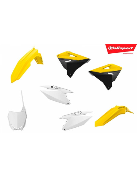 Kit plastiques Polisport Restylé SUZUKI 125/250 RM 2001-2008