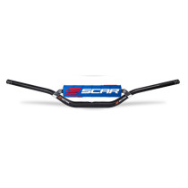 Guidon motocross enduro SCAR X2 RC Style Honda CRF Kawasaki KXF 28,6mm Noir 2