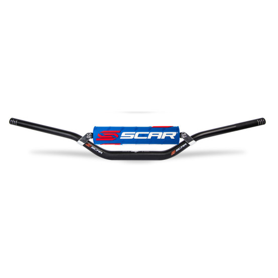 Guidon motocross enduro SCAR X2 RC Style Honda CRF Kawasaki KXF 28,6mm Noir