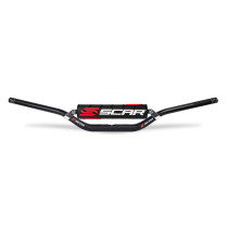 Guidon motocross enduro SCAR X2 Villopoto/Stewart Kawasaki KX 28,6mm Noir 2