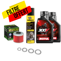 Pack vidange Honda 250-450 CRF-R 10W40 Motul 300V