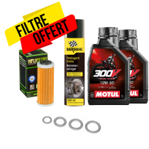 Pack vidange KTM SX-F EXC-F Husqvarna FC FE 10W50 Motul 300V