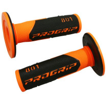 Poignées moto PROGRIP 801 Double Densité Fluo