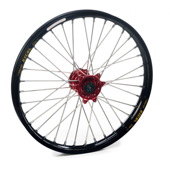 Roue arrière complète HAAN WHEELS (19x2,15) HONDA, jante noire, moyeu