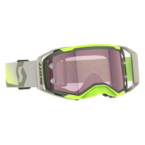 Masque cross Scott Prospect 2.0 Amplifier - Kaki Jaune fluo