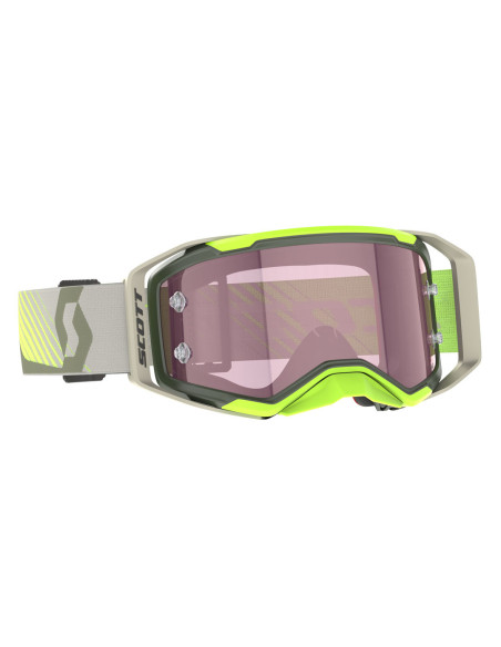 Masque cross Scott Prospect 2.0 Amplifier - Kaki Jaune fluo
