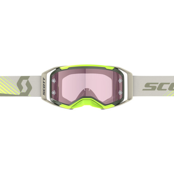 Masque cross Scott Prospect 2.0 Amplifier - Kaki Jaune fluo