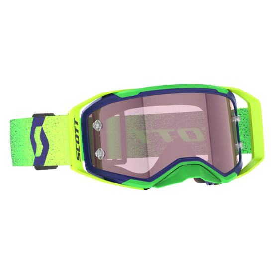 Masque cross Scott Prospect 2.0 Amplifier - Midnight Violet Jaune fluo