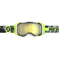 Masque cross Scott Prospect 2.0 - Caviar Noir Jaune fluo 2
