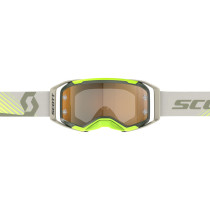Masque cross Scott Prospect 2.0 Amplifier chrome - Kaki Jaune fluo 2