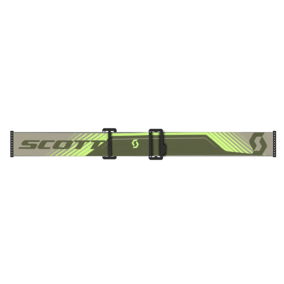 Masque cross Scott Prospect 2.0 Amplifier chrome - Kaki Jaune fluo