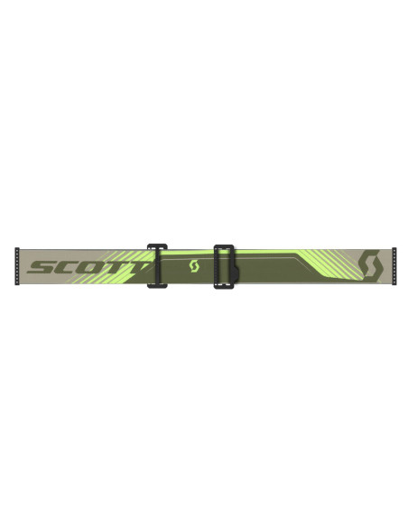 Masque cross Scott Prospect 2.0 Amplifier chrome - Kaki Jaune fluo