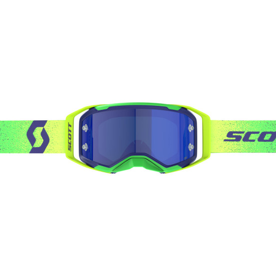Masque cross Scott Prospect 2.0 Amplifier chrome - Midnight Violet Jaune fluo
