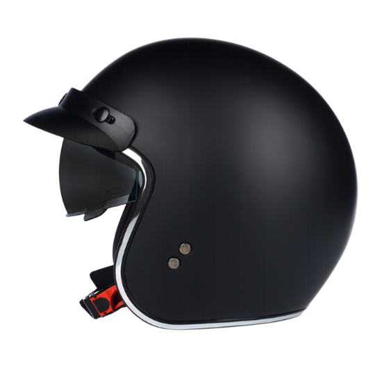 Casque Jet VITO Special Noir Mat