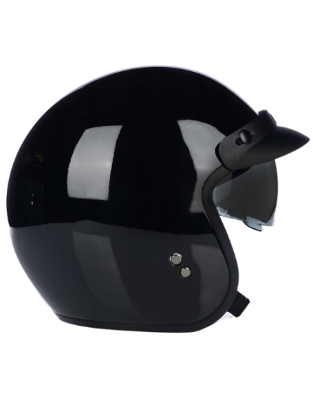 Casque Jet VITO Special Noir Brillant