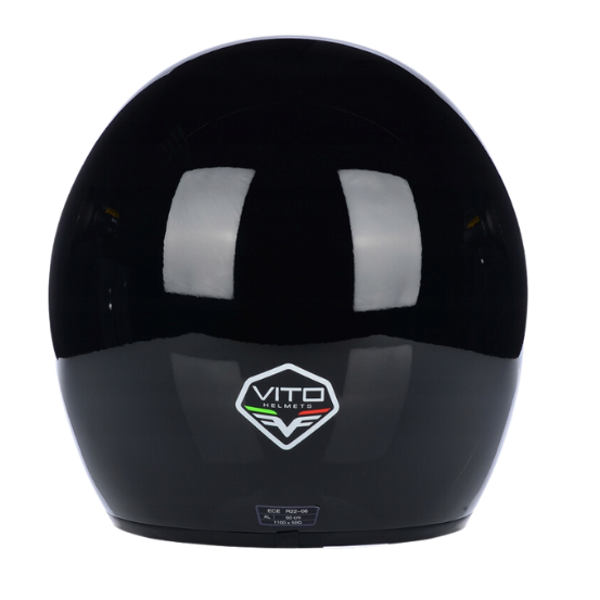 Casque Jet VITO Special Noir Brillant