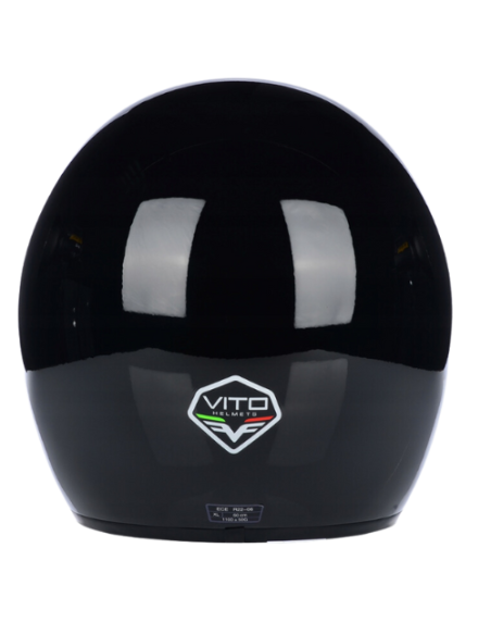 Casque Jet VITO Special Noir Brillant