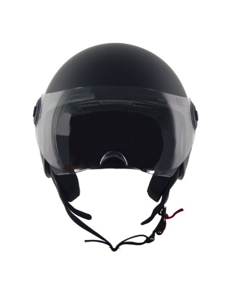 Casque Jet VITO Loreto Noir Mat