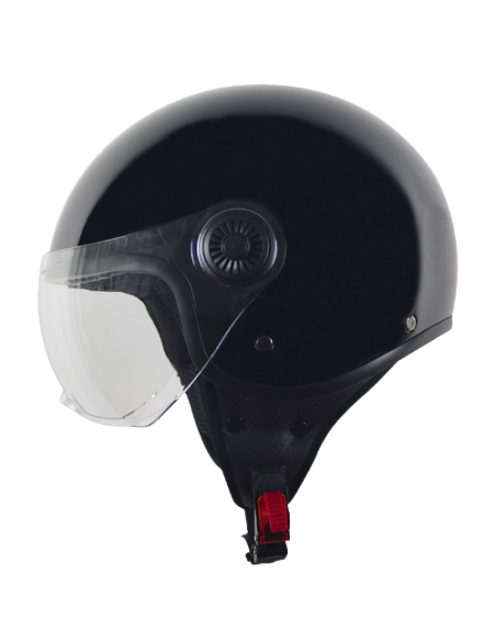 Casque Jet VITO Loreto Noir Brillant
